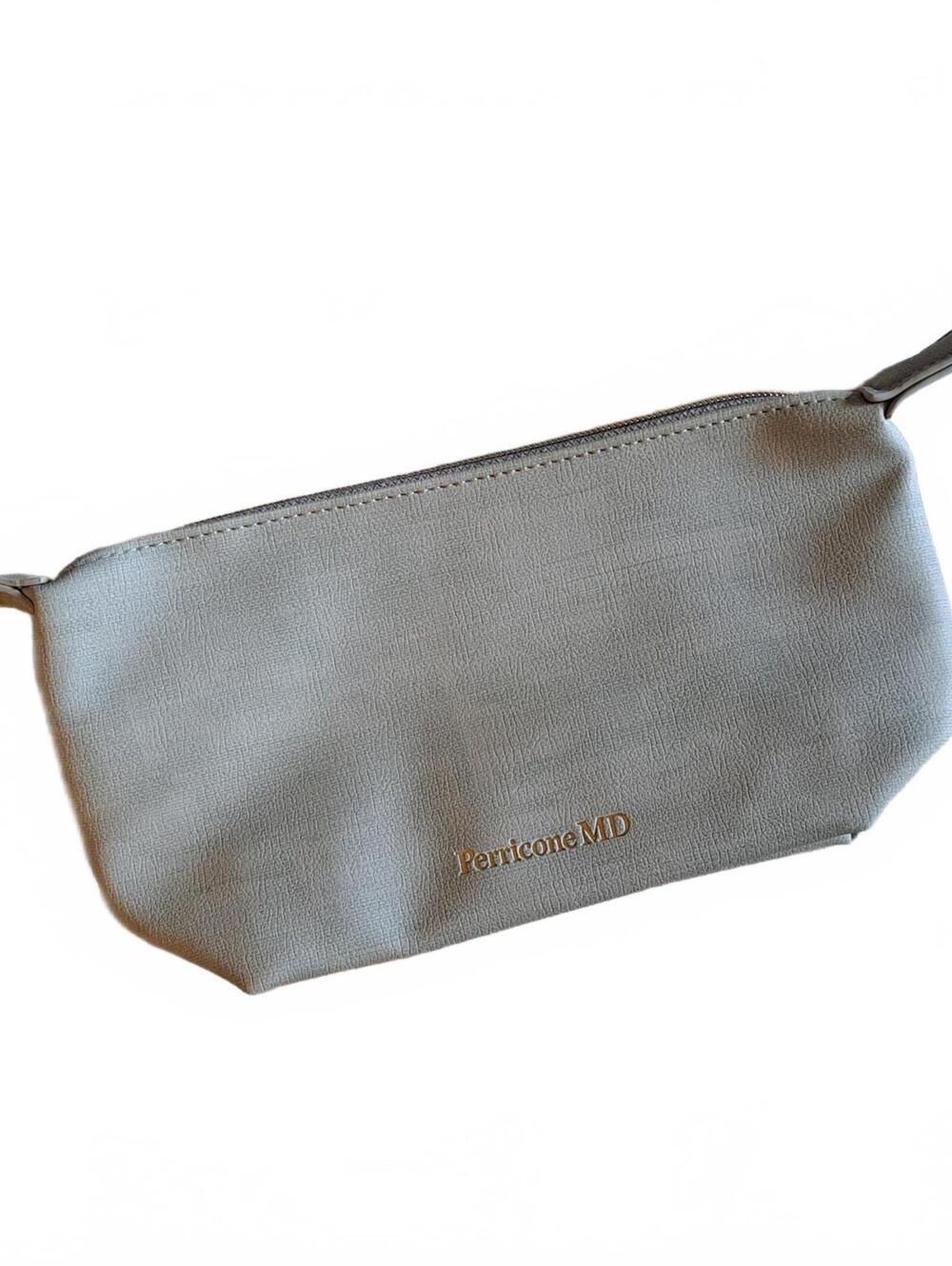 New! Perricone MD Sage Green Cosmetic Bag Pouch